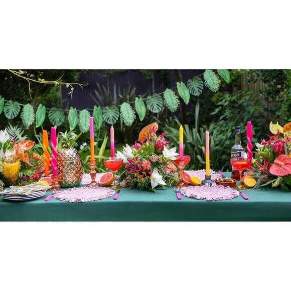 New Tropical Palm Leaf Garland 8.5FT Green Party Decoration for Luau or Summer - Picture 3 of 10